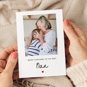 Tarjeta de Navidad personalizada para la abuela, tarjeta de Navidad para la abuela, regalos de Navidad para la abuela, regalo de Navidad para la abuela, tarjeta con foto de Navidad para la abuela, tarjeta de Navidad para la abuela