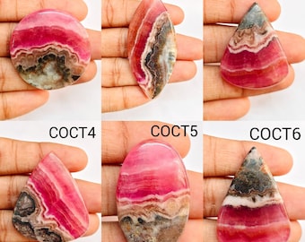 Cobalt Calcite Gemstone, Natural Calcite Cabochon Flat Back Side, Loose Gemstone For Jewelry Making