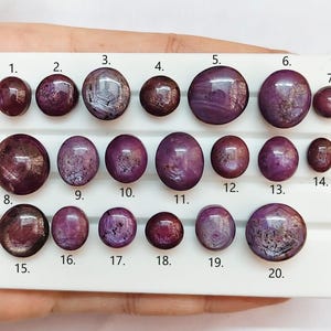 Natürlicher Rubin Cabochon, natürlicher Rubin A One Qualität 100% natürlicher Rubin Cabochon, flache Rückseite Loser Edelstein zur Schmuckherstellung