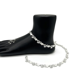 925 Sterling Silver Anklet / Silver Payal / Silver Anklet / Silver Bride Anklet / Silver Payal / Silver Designer Payal
