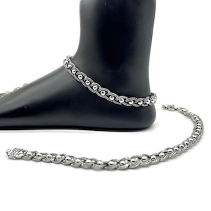 925 Sterling Silver Anklet / Silver Bride Payal / Silver Anklet / Silver Payal / Silver Antique Payal / Designer Anklet