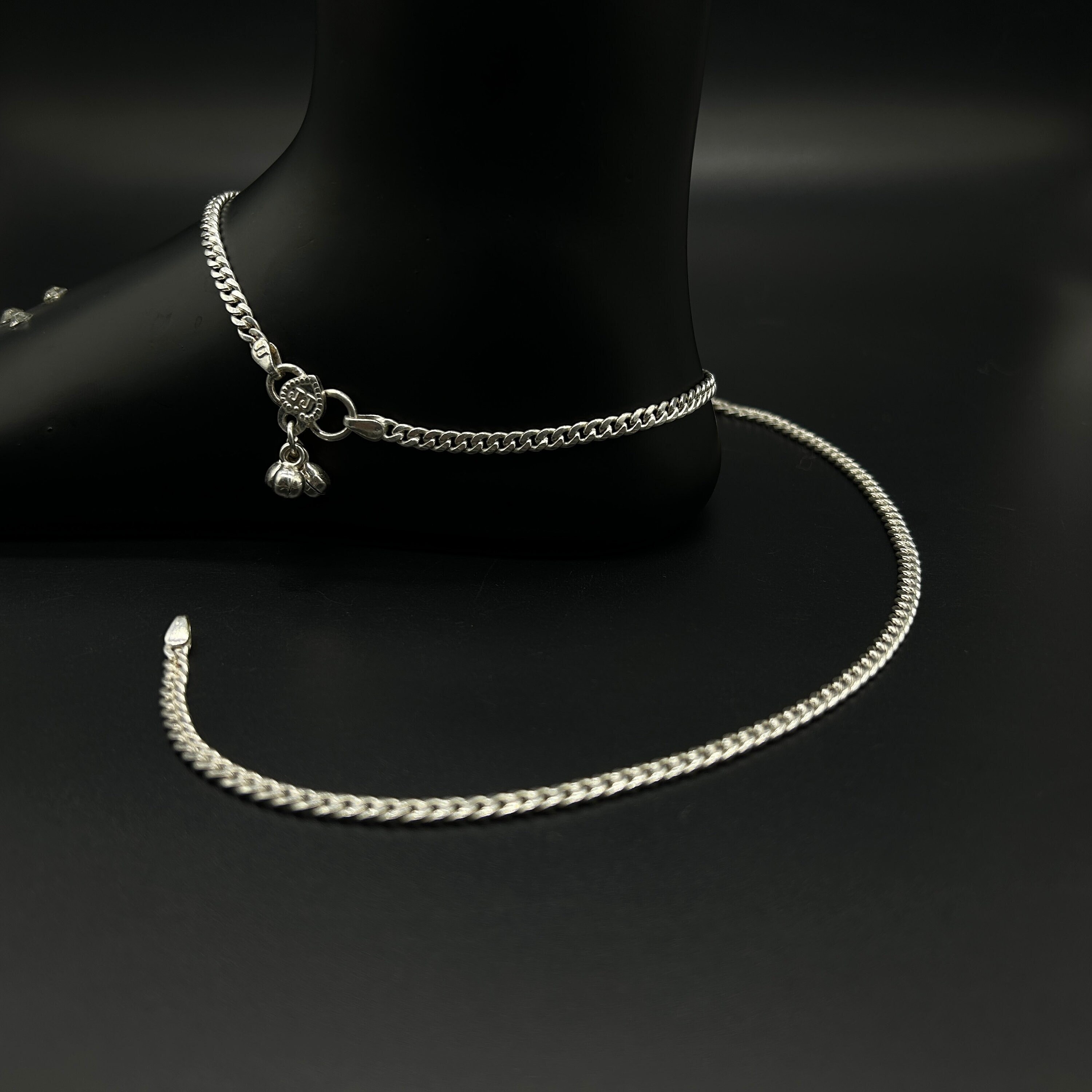 Pure Silver Bride Anklet Silver Bride Payal Silver Anklet Silver Payal Silver Antique Payal Designer Anklet Etsy UK