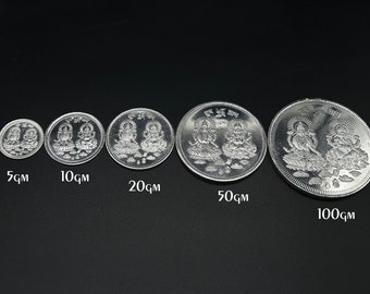 999 Pure Silver Coins 5grams, 10grams, 20grams, 50grams, 100grams, Pure Silver Coins by Sarafa Traders Commity Jaipur,