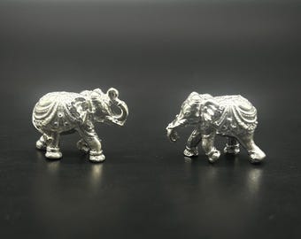925スターリングシルバーの象の偶像/銀象の像 - Etsy 日本