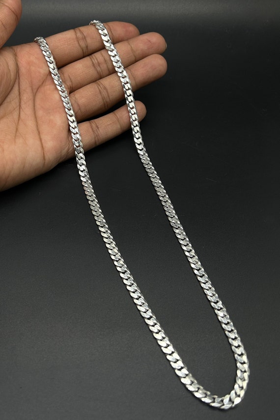 925 Sterling Silver Men's Chain - Etsy