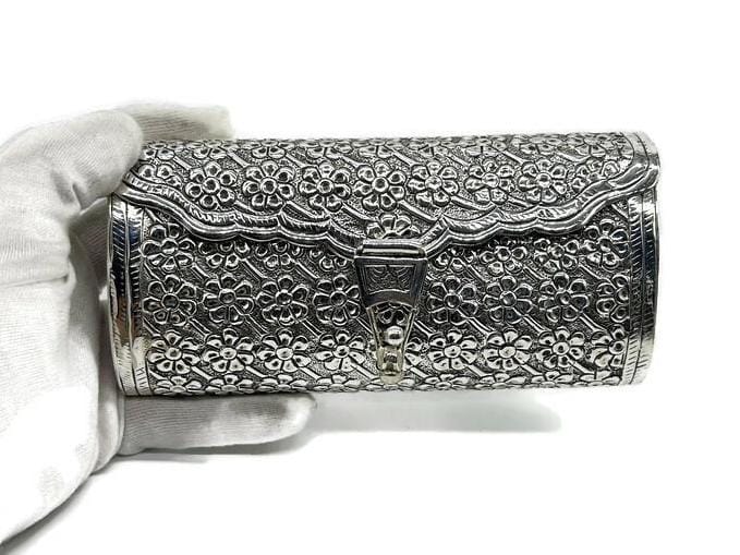 Pure silver clutch purse price deals
