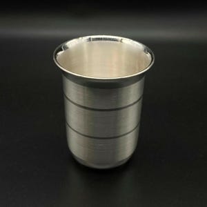 999 Solid Silver Glass / Silver Glass For Baby / Silver Glass for pooja / Silver Utensiles