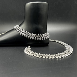 925 Sterling Silver Anklet / Silver Payal / Silver Anklet / Silver Bride Anklet / Silver Payal / Silver Designer Payal