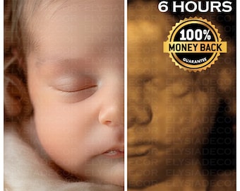 8K Enhanced Ultrasound: From Bumps to Realistic Faces | Precision 3D/4D/5D/HD Imaging | Perfect Baby Shower Surprise and Ultrasound Gift Ai