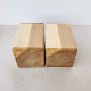 4&quot;× 4&quot;× 6&quot; (pack of 2) Hickory Turning Squares/ Blanks. Planed, smooth surface, wax sealed ends. Woodworking/ Carving/ engraving/ DIY.
