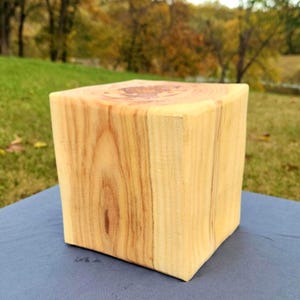 6&quot;x 6&quot;x 6&quot; Honey Locust Wood Blank / Block /Wood Turning / DIY Projects / Decor / Crafts