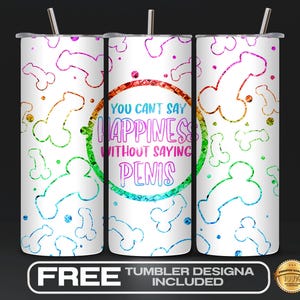 You Can’t Say Happiness Tumbler Wrap PNG, Funny 20 oz Sublimation Design, Sassy Quote Tumbler Wrap, Digital Download, Humor Coffee Wrap