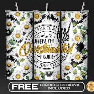 Afirmaciones diarias divertidas, sarcásticas, para vaso (PNG), vaso delgado de 20 oz para sublimación, diseño con cita ingeniosa, descarga digital, regalo sarcástico.