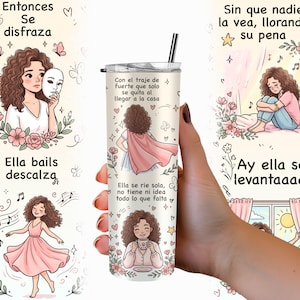 Till flickan jag var tumbler wrap PNG, inspirerande självkärlek sublimering, motiverande design för kvinnor, motiverande 20 oz, digital nedladdning bild 6
