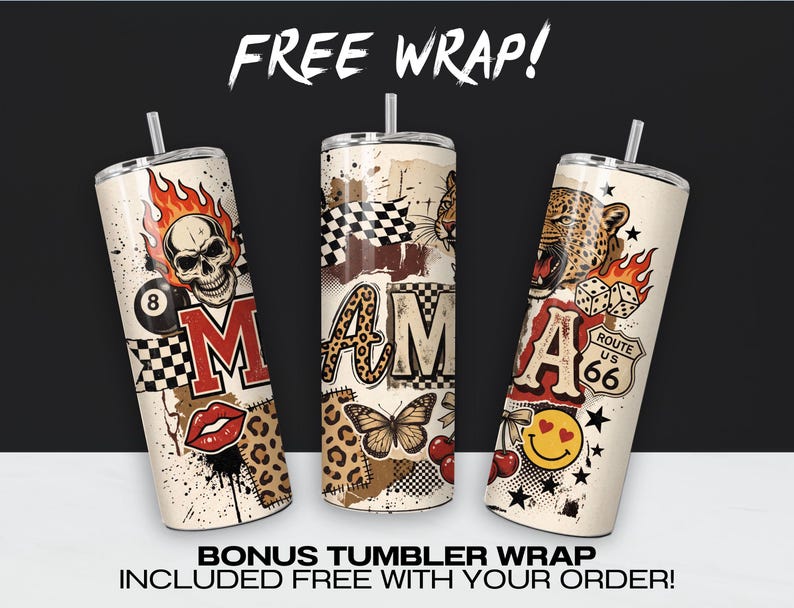 Western Leopard Mama Tumbler Wrap PNG, Trendy Cowgirl Mom Sublimation, Coquette Bow, Preppy Mama, Country 20 oz Skinny, Digital Download image 2