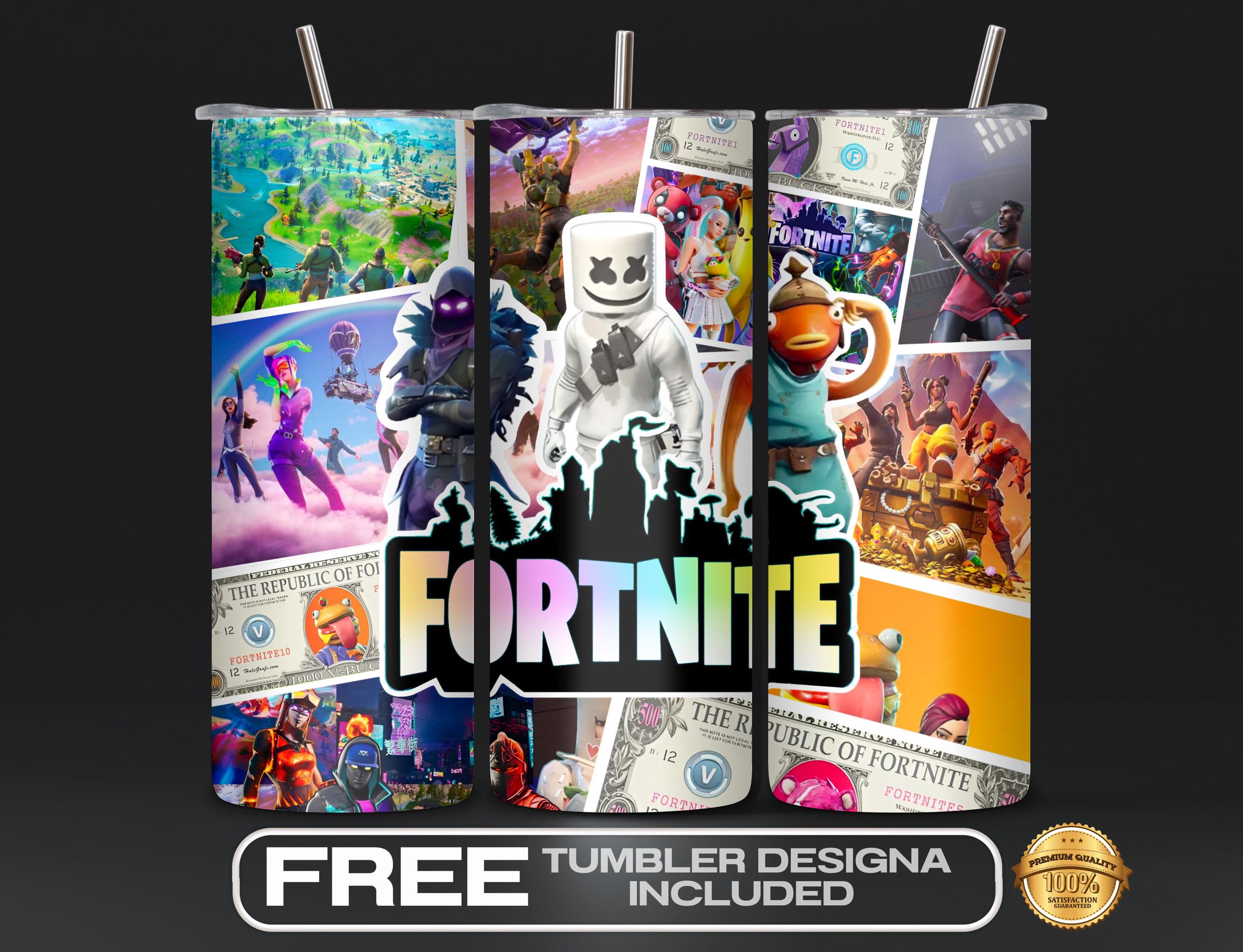 Game Tumbler Wrap PNG, 20 oz Sublimation Design, Video Game, Cartoon Characters, Gamer Coffee Cup Wrap, Digital Download, Esports Gaming PNG