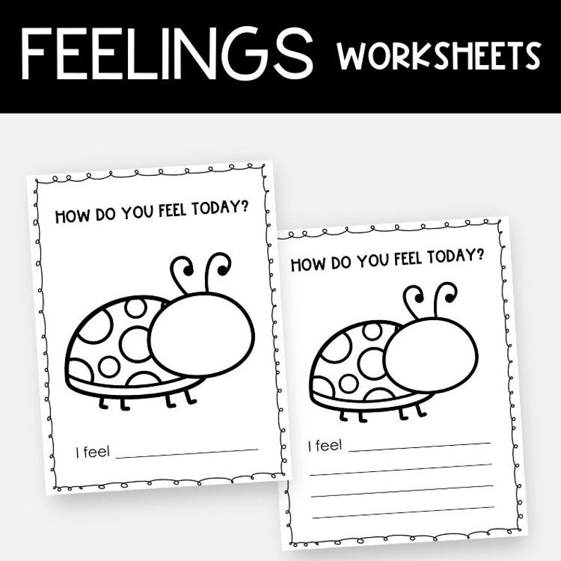 Ladybug Feelings Check in Chart, Spring Emotions SEL Flashcards ...
