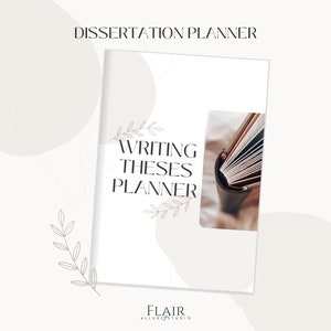 Dissertationsplaner, Abschlussarbeit, Akademische Planer, Phd, Recherche, Literaturrecherche, Digitaler Planer, Graduiertenschule, Promotion, Printable