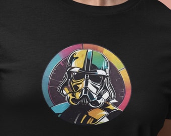 Rainbow Stormtrooper Logo T-Shirt - Galactic Pride Tee