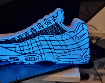 Nike AirMax 95 LED Night Light/Desk Lamp, USB Mains Powered, Multifunction, RGB! Includes Remote!