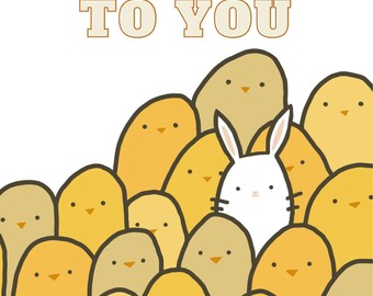 No Bunny compares to you, Easter card, Easter egg, Easter Bunny card, Easter card, Greeting card, Easter bunnies, Hand illustrated Easter,