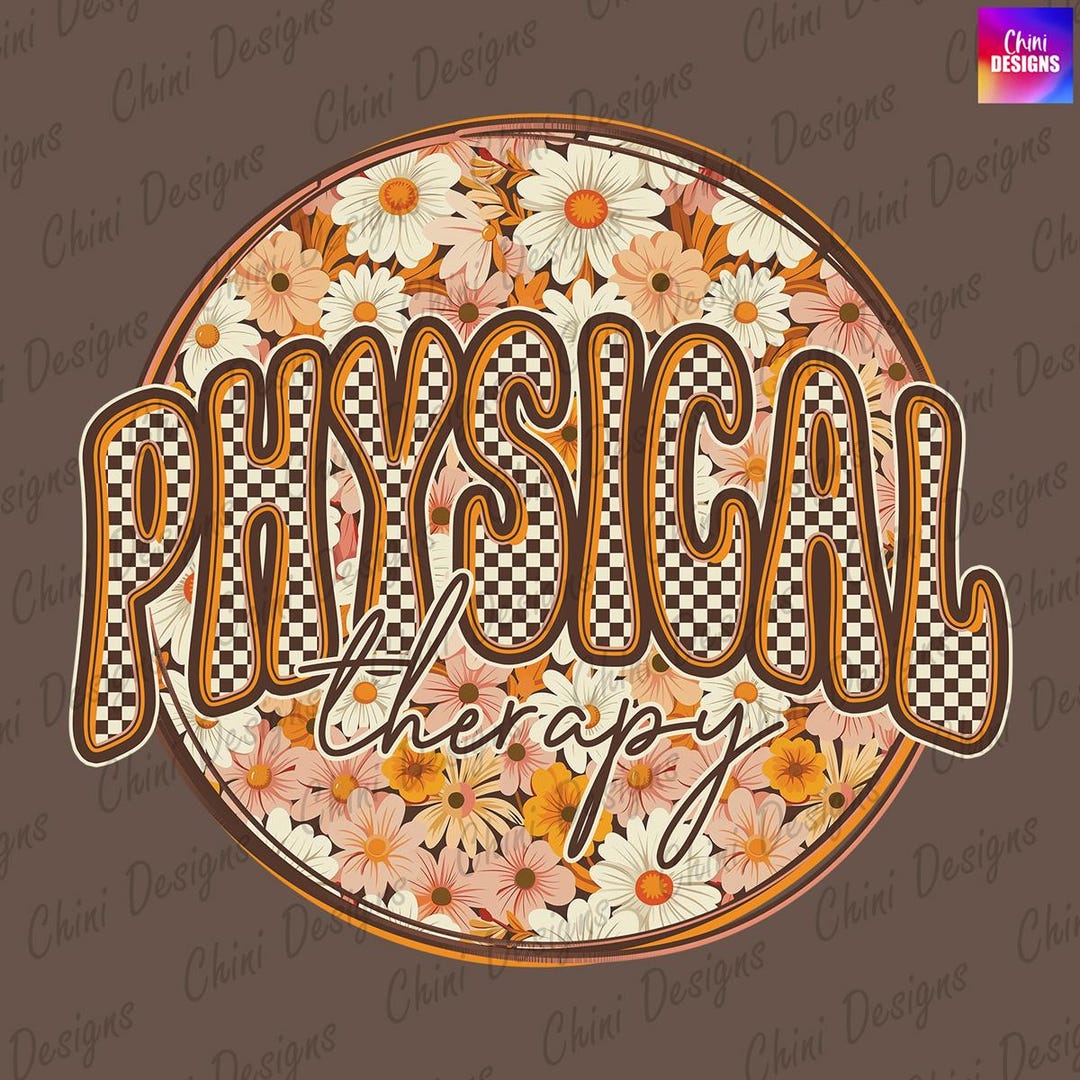 Floral Fall Physical Therapy PNG, Autumn Physical Therapist Design ...