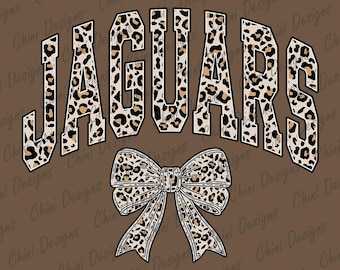 Leopard Jaguars PNG, School Team Mascot Jaguars Design, Cheetah Print Jaguars, GameDay Tshirt Design, Sublimation Design, Sports Team Cheer