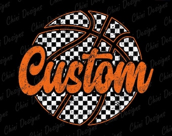 Mascota de baloncesto personalizada (PNG), animadora de equipo de baloncesto personalizada, diseño de camiseta de sublimación a cuadros para el día del partido, retro