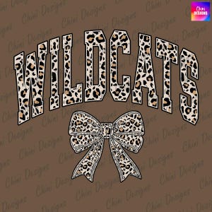 Leopard Wildcats PNG, School Team Mascot Wildcats Design, Cheetah Print Wildcats, GameDay Sublimation Tshirt Design Png, Sports Team Cheer