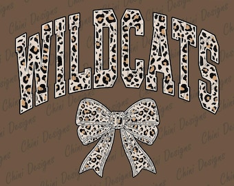 Leopard Wildcats PNG, School Team Mascot Wildcats Design, Cheetah Print Wildcats, GameDay Sublimation Tshirt Design Png, Sports Team Cheer