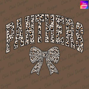 Leopard Panthers PNG, School Team Mascot Panthers Design, Cheetah Print Panthers, GameDay Sublimation Tshirt Design Png, Sports Team Cheer