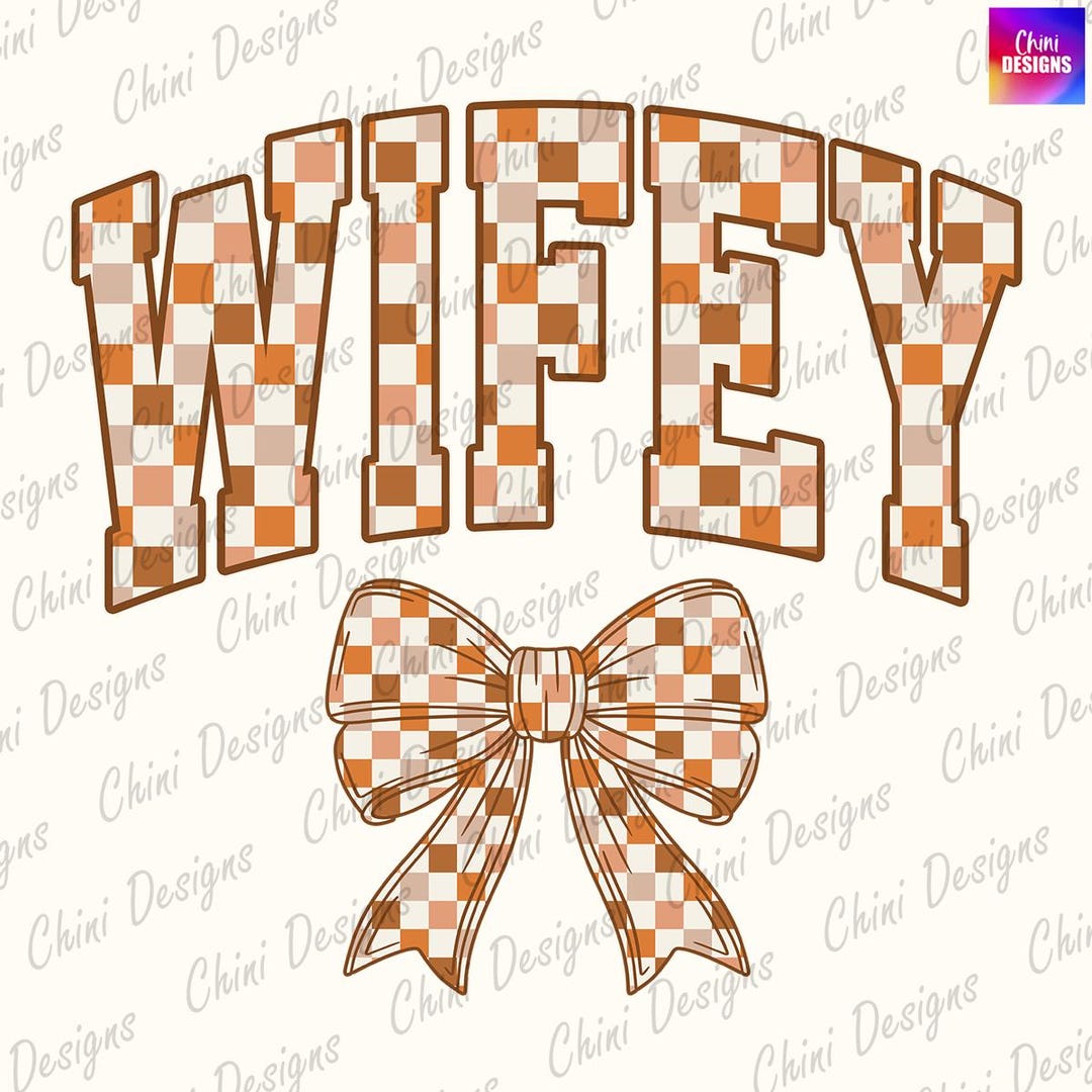 Retro Fall Wifey PNG, Autumn Checkered Wifey Design, Retro Autumn Wife ...