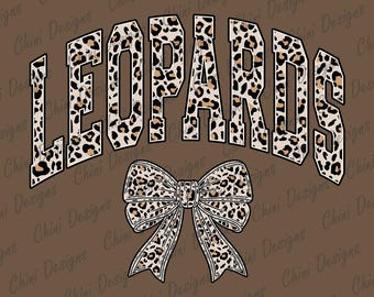Leopards PNG: Cheetah Print Mascot Design for T-shirts (Digital Download)