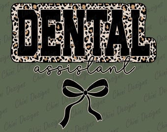 Leopard Zahnarzthelfer PNG, Koquette Zahnarzthelfer PNG, Bogen Denim DTF, Retro Denim Shirt Design, Cheetah Denim Sublimation Design