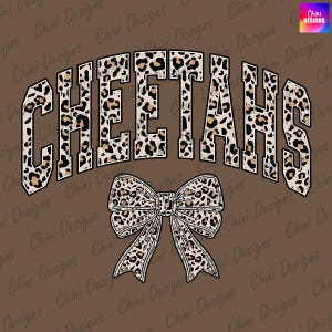 Leopard Cheetahs PNG, School Team Mascot Cheetahs Design, Cheetah Print Cheetahs, GameDay Sublimation Tshirt Design Png, Sports Team Cheer