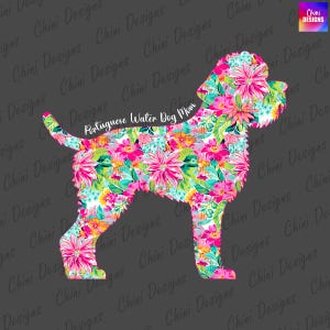 Floral Portie Mom PNG, conception de maman d'eau portugaise d'été, maman de chien de Portie, conception colorée de tshirt de ressort, conception de sublimation, conception d'autocollant