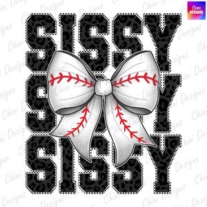 Baseball Sissy PNG, Karierte Sissy, Baseball Coquette Bow, Spieltag, Teamgeist Tshirt Design Dtf, Druckbare Sissy Sublimation Design Png