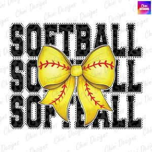 Softball Game Day PNG, Checkered Softball Coquette Bow Png, Soft Ball Game Day, Team Spirit Shirt Design Dtf, Printable Sublimation Design