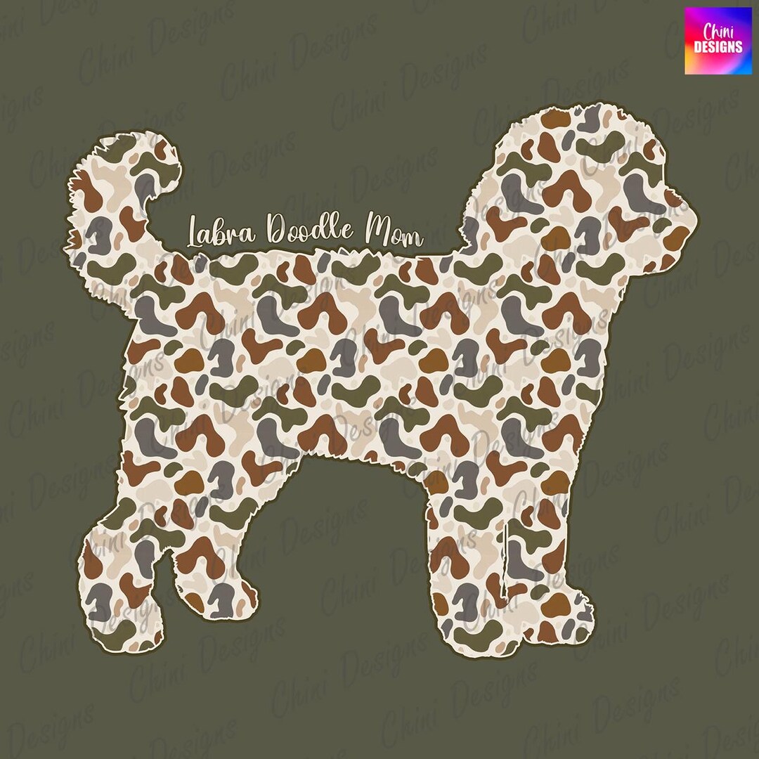 Camo Labra Doodle Mom PNG, Camouflage Doodle Mom Design, Labra Doodle ...