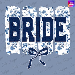 Chinoiserie bruid png, coquette strik bruid png, penseelstreek bruid DTF, bloemen bruid ontwerp, afdrukbaar sublimatieontwerp, ontwerp bruid tshirt