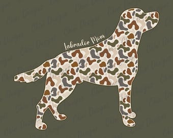 Camo Labrador Mom PNG, Camouflage Labrador Retriever Mom Design, Labrador Dog Mom, Vintage Hunting Dog Sublimation Tshirt Design, Dog Mama