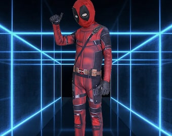 Digitaal bedrukte Deadpool Full Wrap Panty's Playsuit Performance-kostuum voor kinderen