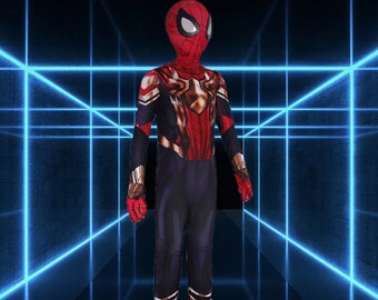 Iron Spider Jumpsuit Halloween Kids Cosplay Halloween Costume Jumpsuit