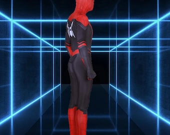 スパイダーマンスーツ + フェイスシェル - ファー・フロム