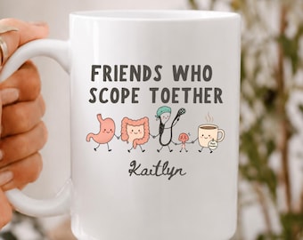 Custom Gastroenterology coworker gift, Nurse appreciation cup, Gastroenterologist friend coffee mug Thank you GI Technician staff bulk gift