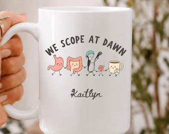 Custom Gastroenterology Doctor appreciation gift, Gastroenterologist coworker coffee mug Thank you GI staff Technician Nurse bulk gift