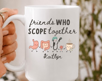 Personalized Gastroenterology Doctor appreciation gift, Gastroenterologist coworker coffee mug Thank you GI staff Technician Nurse bulk gift