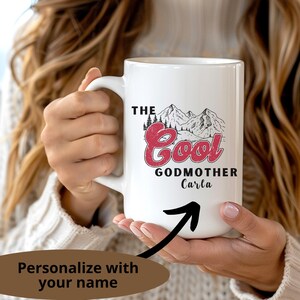Presente personalizado para madrinha, caneca de café para madrinha, presente personalizado para madrinha, proposta para madrinha, xícara para madrinha, madrinha amante da montanha