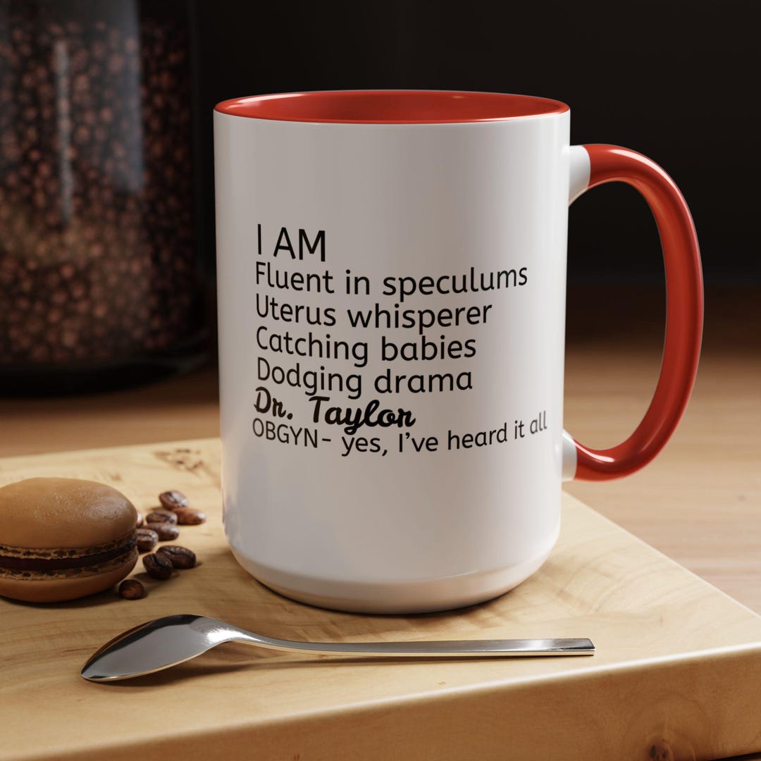 Funny OBGYN Mug, Personalized OBGYN Coffee Cup, Dr Custom Name, Labor ...