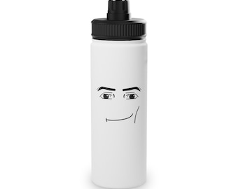 Roblox Man Face Roblox Gifts For Gamer Merch Stainless Steel Water Bottle  Roblox Water Bottle